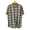 ST.JOHNS BAY CLASSIC FIT クラシックフィット インド綿 コットン マドラスチェック 半袖 ボタンダウン シャツ メンズ import:XL
