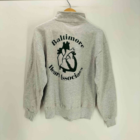ジャージーズ JERZEES 90S USA製 バックプリント ハーフジップ ポロ スウェット メンズ import:M