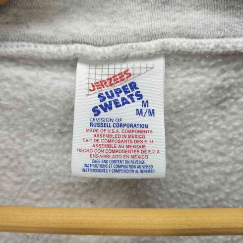 ジャージーズ JERZEES 90S USA製 バックプリント ハーフジップ ポロ スウェット メンズ import:M
