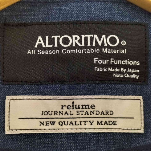 ジャーナルスタンダードレリューム JOURNAL STANDARD relume ALTORITMO ストレッチツイルジャケット ストレッチツイルパンツ セットアップ メンズ L