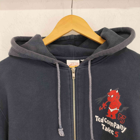 テッドカンパニー TED COMPANY TAKE5 アメカジプリント ジップアップスウェットパーカー メンズ US:40