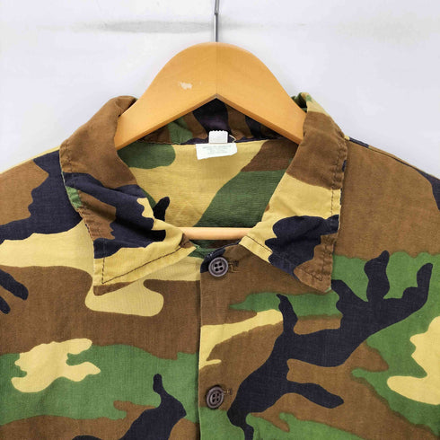 WPL12993 ウッドランドカモ 迷彩 ミリタリー シャツ メンズ import:L