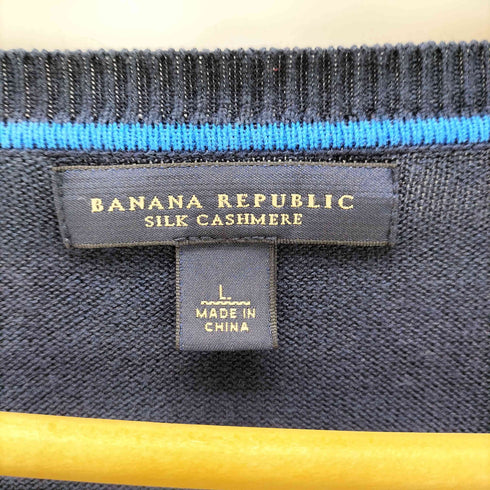バナナリパブリック BANANA REPUBLIC 00S Silk Cashmere Vネック プルオーバー ニット メンズ import:L