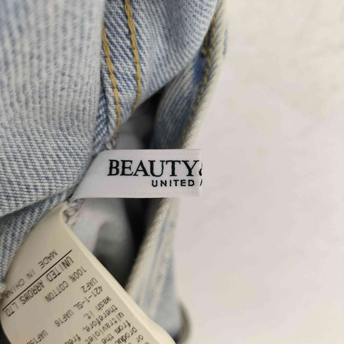 ビューティーアンドユースユナイテッドアローズ BEAUTY & YOUTH UNITED ARROWS クラッシュデニムパンツ -ウォッシャブル- レディース M