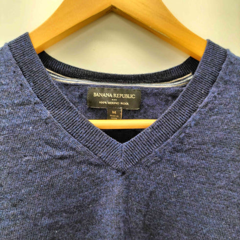 バナナリパブリック BANANA REPUBLIC メリノ ウール Vネック メランジ ニット セーター メンズ import:M