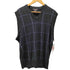 ドッカーズ DOCKERS 90-00S シンプルチェック Vネック プルオーバー ニットベスト メンズ import:XL