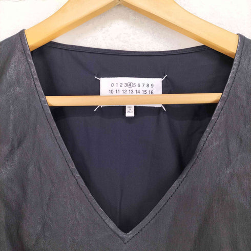 メゾンマルタンマルジェラ Maison Martin Margiela 15SS Black Leather Body Suit レディース 40