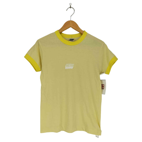 ホリデイ holiday フロントプリントリンガーTシャツ レディース  S