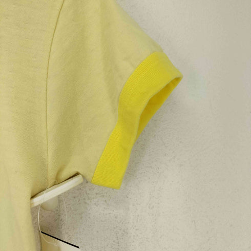 ホリデイ holiday フロントプリントリンガーTシャツ レディース  S