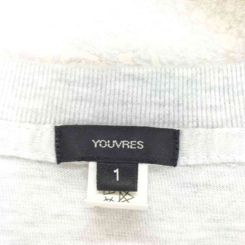 YOUVRES Squeegee フロントプリントクルーネックTシャツ メンズ 1