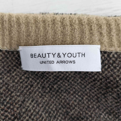 ビューティーアンドユースユナイテッドアローズ BEAUTY & YOUTH UNITED ARROWS レオパードジャカードショートカーディガン レディース