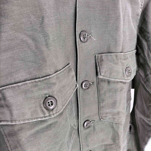 ユーエスアーミー U.S. ARMY 70年会計 UTILITY SHIRT サテンシャツ メンズ 14 1/2