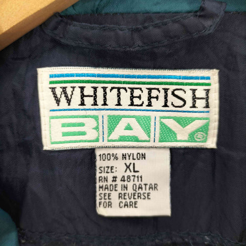 WHITEFISH BAY 80S カタール製 ドローコード アノラック ナイロン ジャケット メンズ import:XL