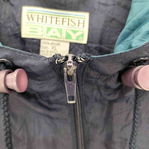 WHITEFISH BAY 80S カタール製 ドローコード アノラック ナイロン ジャケット メンズ import:XL