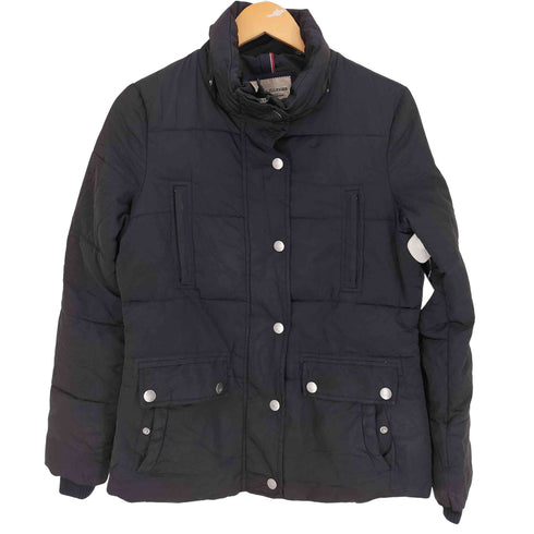 トミーヒルフィガー TOMMY HILFIGER TH 刻印 ボタン 4ポケット ジップアップ 中綿 ジャケット レディース import:S