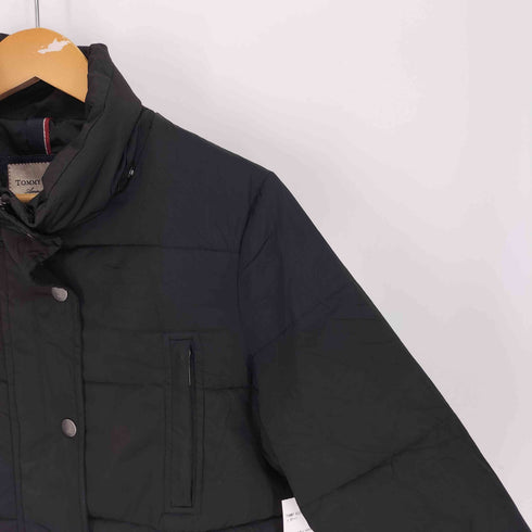 トミーヒルフィガー TOMMY HILFIGER TH 刻印 ボタン 4ポケット ジップアップ 中綿 ジャケット レディース import:S