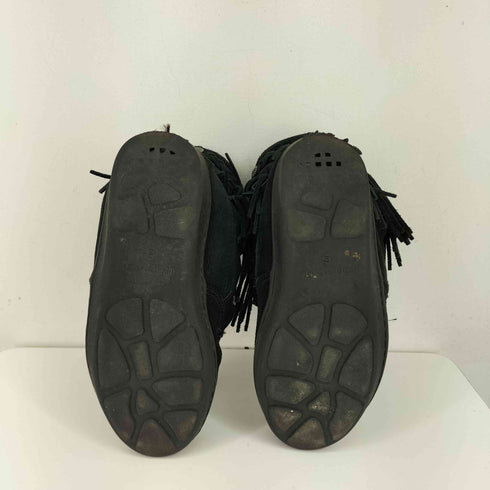 ミネトンカ Minnetonka フリンジ ウエスタン ショートブーツ レディース 6