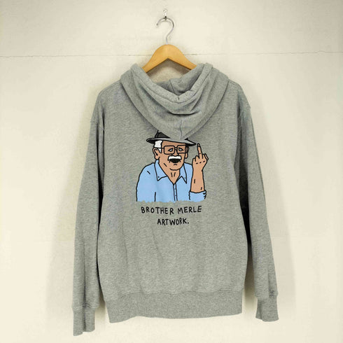 BROTHER MERLE バックプリントジップアップフーディ street メンズ JPN:L