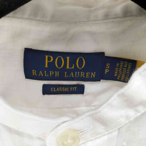 ポロラルフローレン POLO RALPH LAUREN CLASSIC FIT ポニー刺繍 リネンバンドカラーシャツ メンズ SP