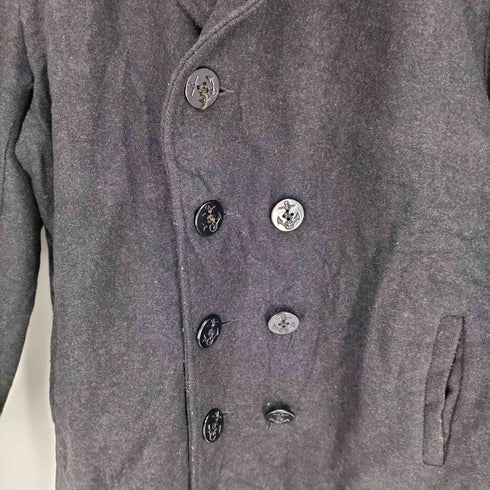 オールドネイビー OLD NAVY 90S 碇 刻印ボタン 裏地 キルティング ウール Pコート メンズ import:M