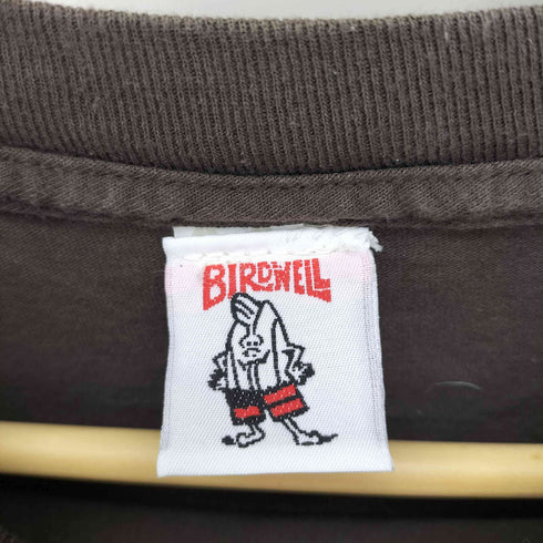 BIRDWELL 90S メキシコ製 バーディ君 キャラクター ロゴ 両面 プリント L/S カットソー ロンT メンズ import:S