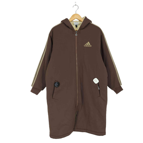 アディダス adidas 90S デサント製 パフォーマンスロゴ 中綿パーカー メンズ M-L
