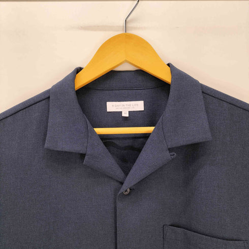 アデイインザライフユナイテッドアローズ A day in the life UNITED ARROWS リネンライク ドビー オープンカラーシャツ メンズ JPN:M