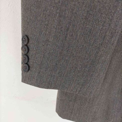 バーバリーズ BURBERRYS 90s ヘリンボーン ウール 2B テーラードジャケット メンズ AB6