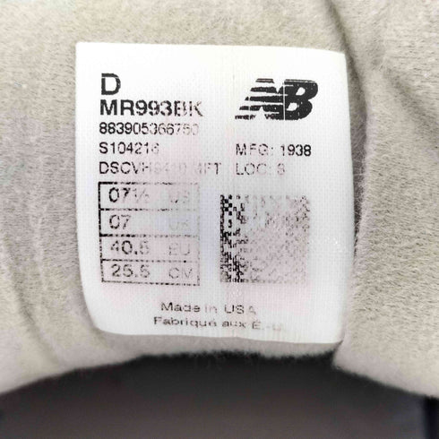 ニューバランス NEW BALANCE MR993BK メンズ US:7.5