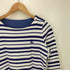 バーバリーブルーレーベル BURBERRY BLUE LABEL 襟ジップ ホース刺しゅう バスクシャツ レディース 38