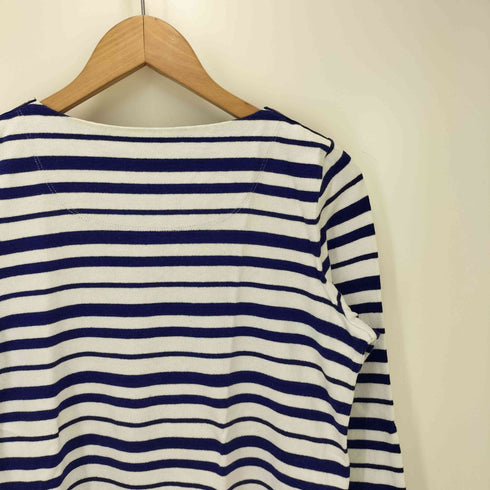 バーバリーブルーレーベル BURBERRY BLUE LABEL 襟ジップ ホース刺しゅう バスクシャツ レディース 38