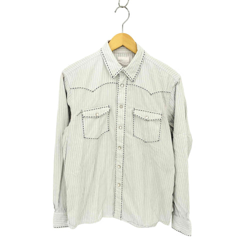リーバイス Levis 00s Fenom ステッチ ストライプ ウエスタンシャツ メンズ M