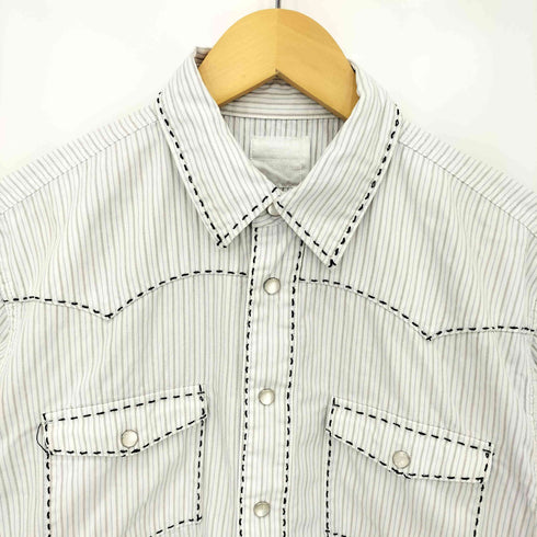 リーバイス Levis 00s Fenom ステッチ ストライプ ウエスタンシャツ メンズ M