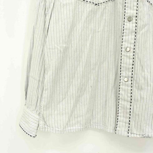 リーバイス Levis 00s Fenom ステッチ ストライプ ウエスタンシャツ メンズ M