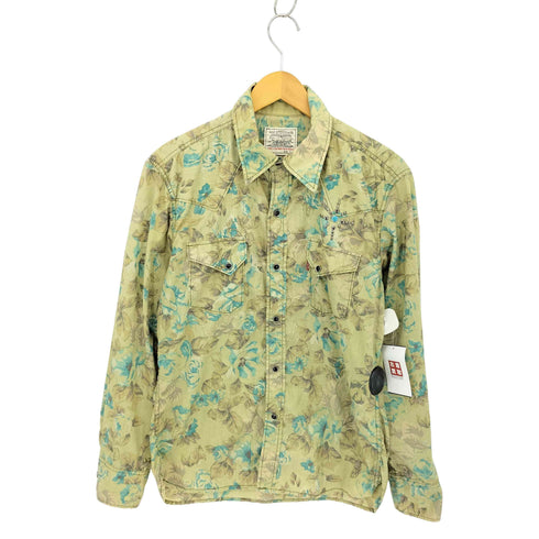 リーバイス Levis 総柄 スタッズ ウエスタンシャツ メンズ L