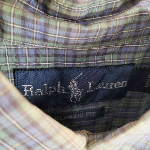 ラルフローレン RALPH LAUREN CLASSIC FIT ポニー刺繍 S/S ボタンダウンシャツ メンズ JPN:S