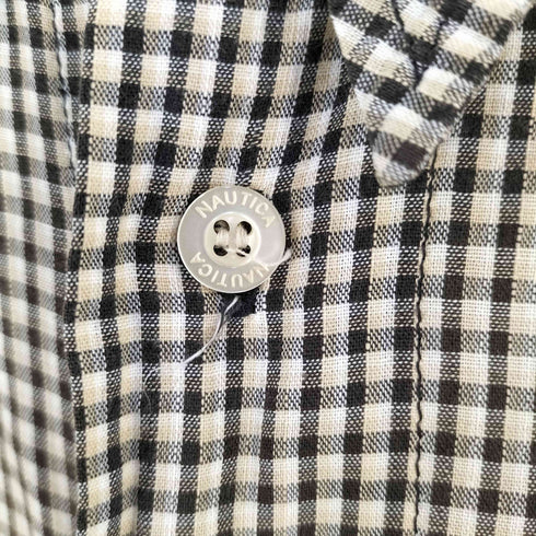 ノーティカ NAUTICA SLEEPWEAR ロゴ刺繍 チェックシャツ メンズ import:L