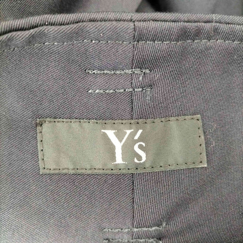 ワイズ Ys ウールギャバ 2タック ウール ワイドパンツ レディース