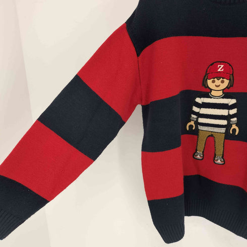 ザラ ZARA トイコラボボーダーニット メンズ import:L
