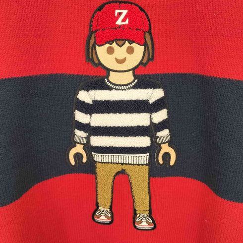 ザラ ZARA トイコラボボーダーニット メンズ import:L