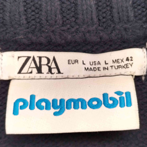 ザラ ZARA トイコラボボーダーニット メンズ import:L