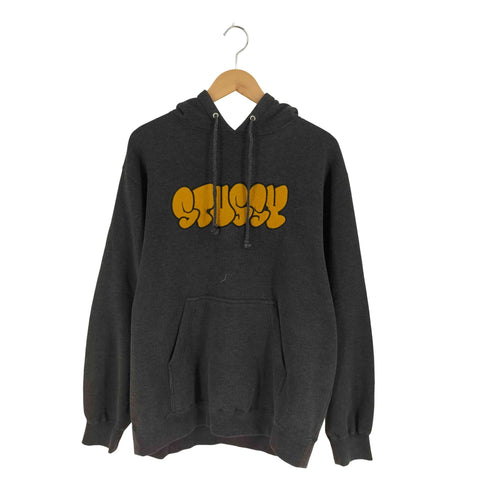 ステューシー Stussy 90s USA製 ロゴワッペン プルオーバーパーカー メンズ import:M