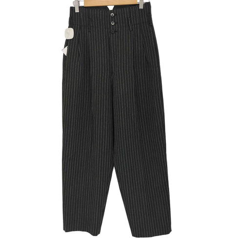 トリココムデギャルソン tricot COMME des GARCONS AD表記無 ストライプ ウールワイドパンツ レディース JPN:M