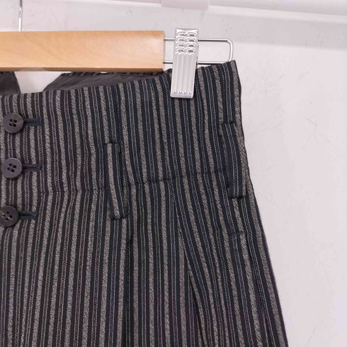 トリココムデギャルソン tricot COMME des GARCONS AD表記無 ストライプ ウールワイドパンツ レディース JPN:M