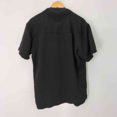 ハリトン HARRITON 開襟 オープンカラー BOX型 レーヨン混 半袖シャツ メンズ JPN:M