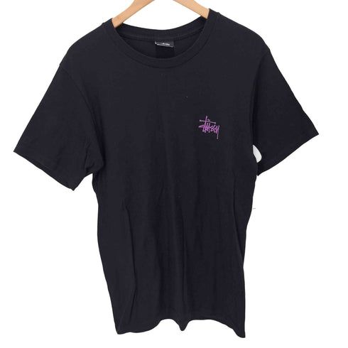 ステューシー Stussy ストックロゴ 両面プリント クルーネックTシャツ メンズ JPN:S