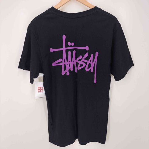ステューシー Stussy ストックロゴ 両面プリント クルーネックTシャツ メンズ JPN:S