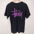ステューシー Stussy ストックロゴ 両面プリント クルーネックTシャツ メンズ JPN:S
