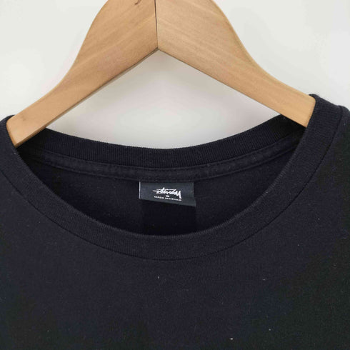 ステューシー Stussy ストックロゴ 両面プリント クルーネックTシャツ メンズ JPN:S