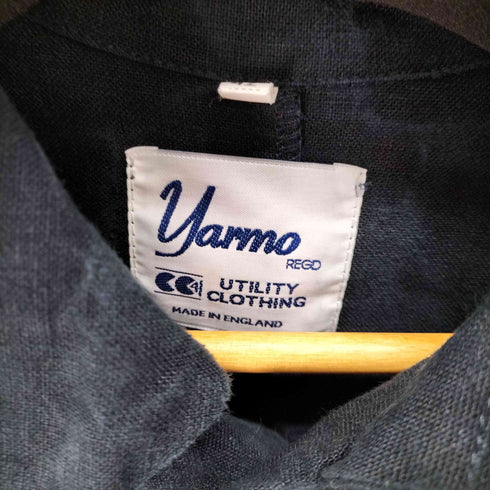 ヤーモ yarmo 19SS MADE IN ENGLAND リネン ショップコート メンズ  42
